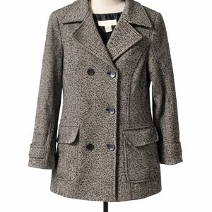 Eddie Bauer Women's Black and Gray Pea Coat